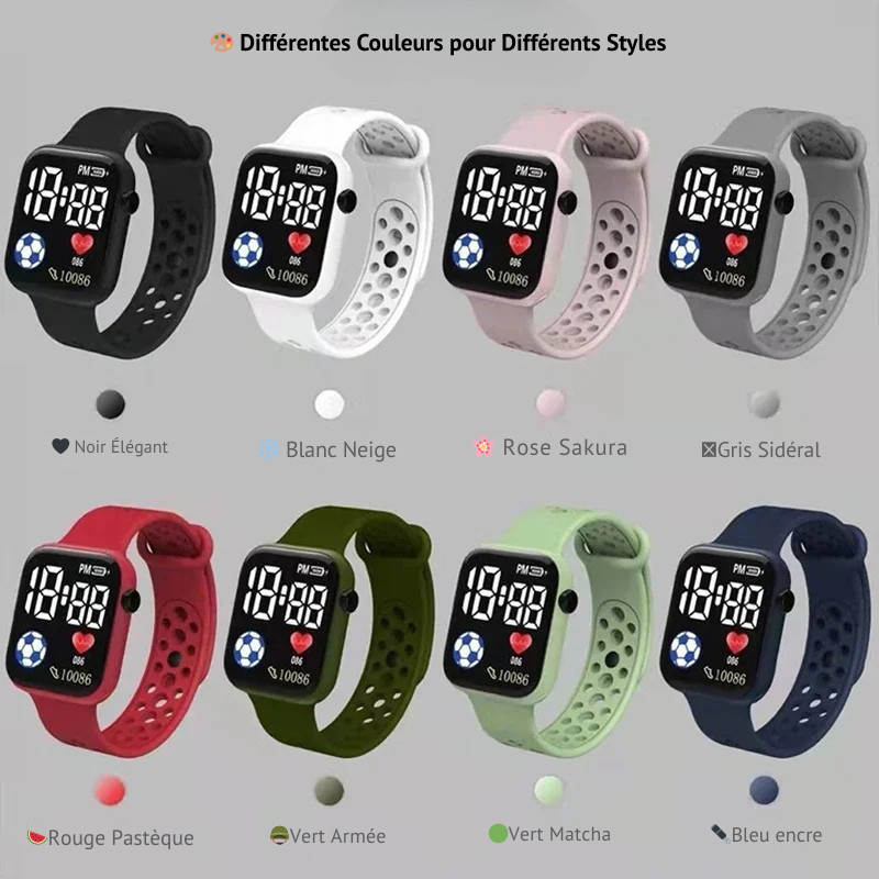 Montre Digitale LED YIKAZE V1